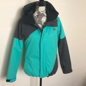 Mint green and gray D.C. Snow Boarding jacket